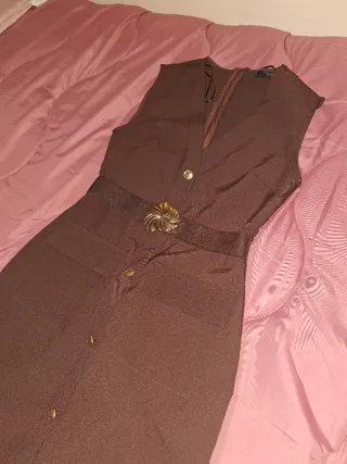 Vestido marrón Zara