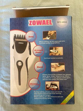 Máquina Cortapelo Perro ZOWAEL RFC-280