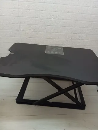 Mesa escritorio elevable negra