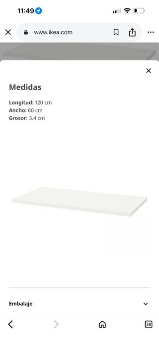Tablero blanco IKEA LAGKAPTEN