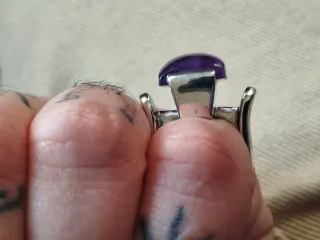 Anillo de Plata 925 con Amatista