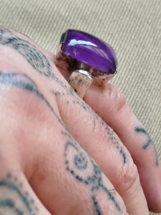 Anillo de Plata 925 con Amatista