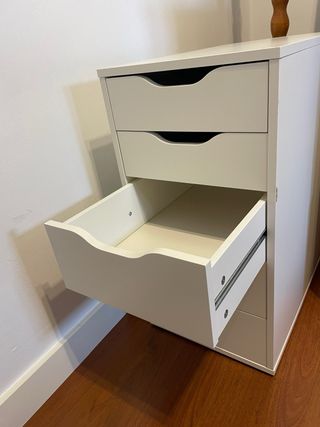 Cajonera blanca escritorio