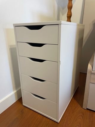 Cajonera blanca escritorio
