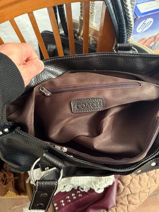 Bolso de Hombro Coach Negro