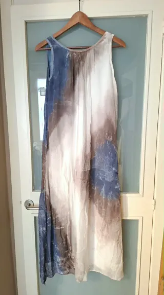 Vestido largo estampado