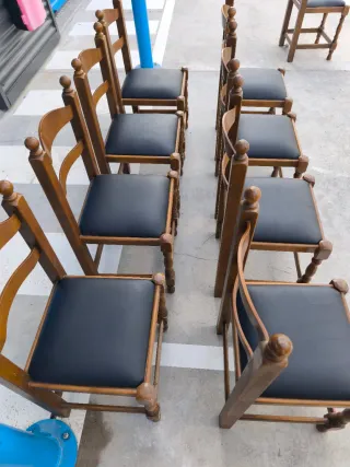 Lote 8 Sillas Rústicas/castellanas buen estado