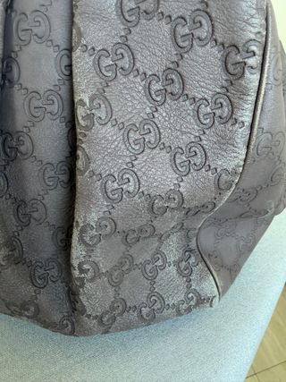 Borsa Gucci Sukey Guccissima Media Viola