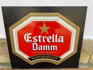 Cartel Publicitario Estrella Damm Metal