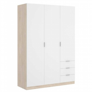 Armario 120x184x52 cm 3 Puertas 3 Cajones Essen.