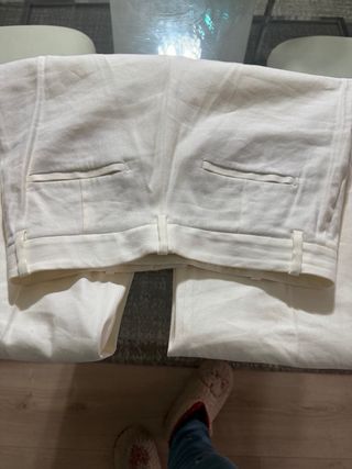 Pantalón Massimo Dutti Blanco Talla 34