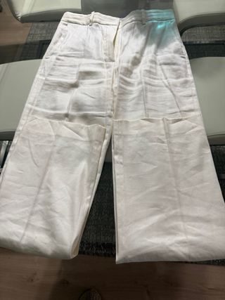 Pantalón Massimo Dutti Blanco Talla 34