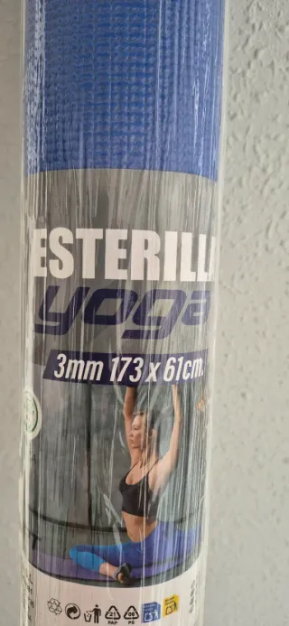 Esterilla Yoga azul 173x61cm