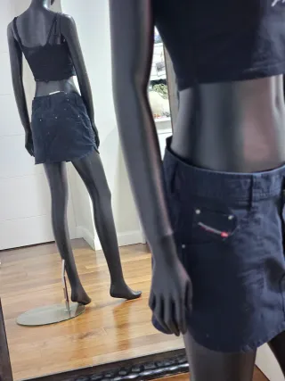 Minifalda Diesel Azul