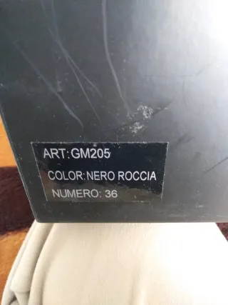 Stivaletti Gold & Gold n.36 colore nero roccia