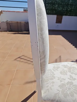 Silla de comedor tapizada estilo Luis XV