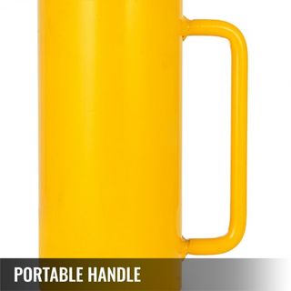 Gato Hidráulico Cilíndrico Hueco 20T/44000LBS con Émbolo de 100mm, Gato Hidráulico Sólido para Coche/Furgoneta/Barco/Camión/Ccaravana