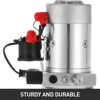 Bomba Hidráulica 12v Bomba Hidráulica de Acción Simple Bomba Hidráulica para Remolque de Volquete Bomba Hidráulica de Acción Simple Bomba Hidráulica de 7 Cuartos Bomba Hidráulica de Volquete de Ac...