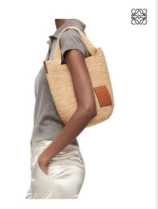 Bolso Loewe Slit Mini Bag Raffia