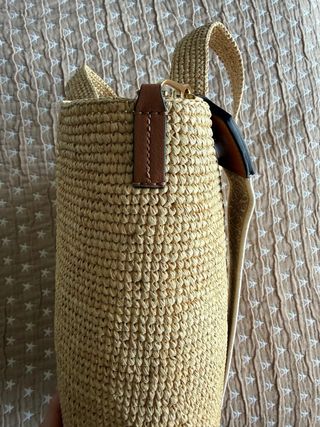 Bolso Loewe Slit Mini Bag Raffia