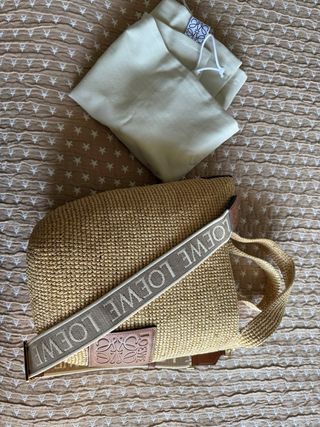 Bolso Loewe Slit Mini Bag Raffia