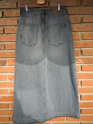 Falda vaquera recta