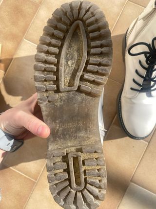 Botas blancas con plataforma