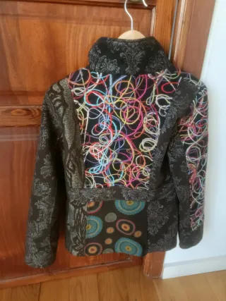 Abrigo mujer patchwork multicolor