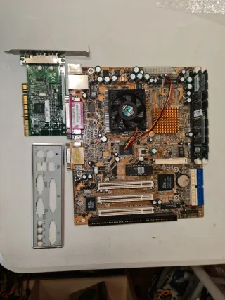 Placa Base + ram + cpu + usb