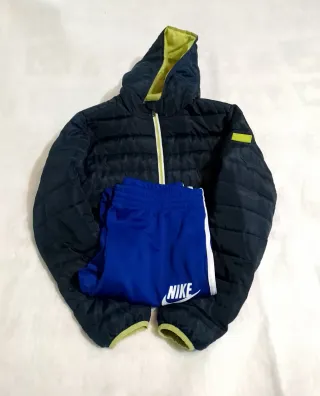 Piumino Champion Uomo Taglia 164 Blu/Verde