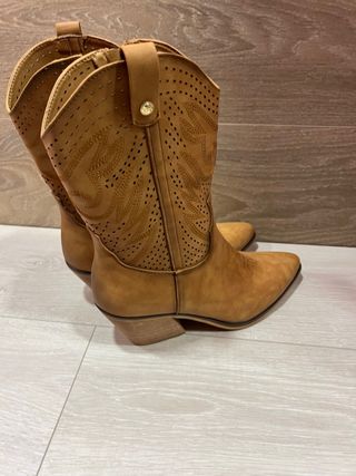 Botas Vaqueras Mujer Bordadas Talla 40