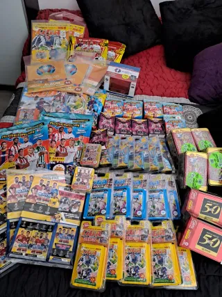 Lote Panini Adrenalyn y Ligas Coleccionismo.