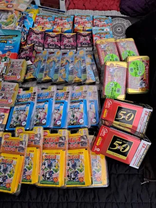 Lote Panini Adrenalyn y Ligas Coleccionismo.