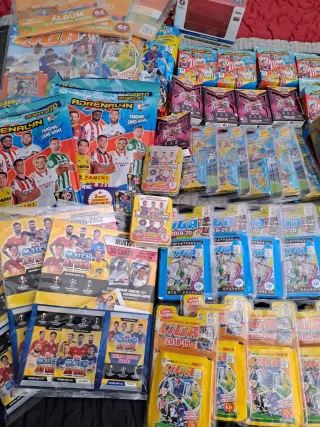 Lote Panini Adrenalyn y Ligas Coleccionismo.