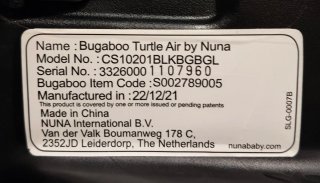 Maxicosi Bugaboo Turtle Air by Nuna i-Size-Cuidada