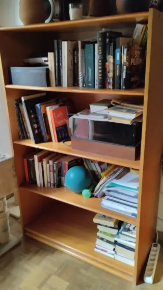 Muebles unos con  estanterías otro con puertas