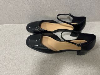 Manoletinas Mango tacón charol negras