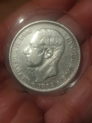 5 Pesetas 1882 España
