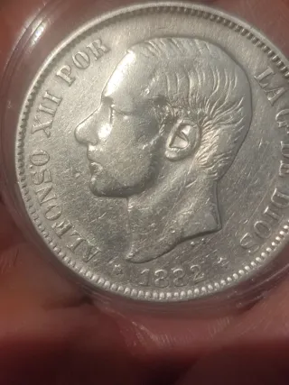 5 Pesetas 1882 España