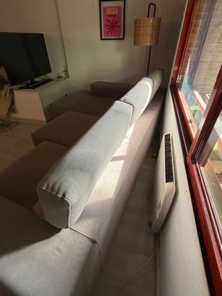 Sofá 3 plazas con chaiselongue Banak, opcion cama