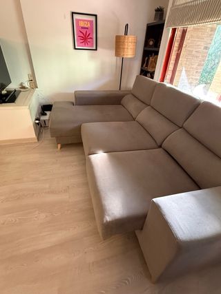 Sofá 3 plazas con chaiselongue Banak, opcion cama
