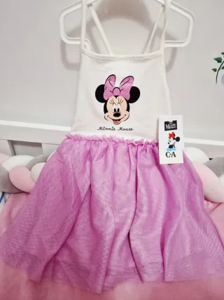 4 AÑOS VESTIDO tul MINNIE MOUSE DISNEY C&A NUEVO