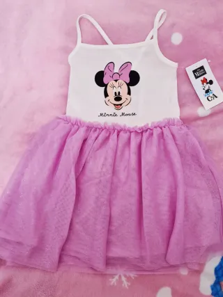 4 AÑOS VESTIDO tul MINNIE MOUSE DISNEY C&A NUEVO