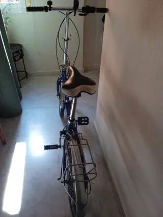 Bicicleta Plegable Azul