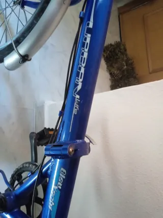 Bicicleta Plegable Azul