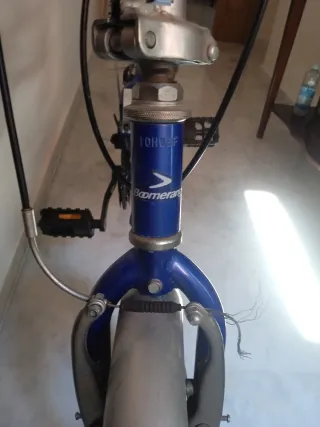 Bicicleta Plegable Azul