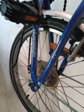 Bicicleta Plegable Azul