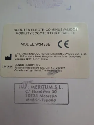 Silla Eléctrica Movilidad Reducida,, nueva,negocia