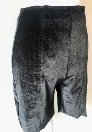 Leggings negros de terciopelo