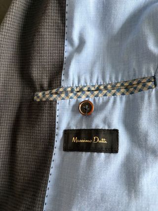 Americana Massimo Dutti Talla 46 Gris